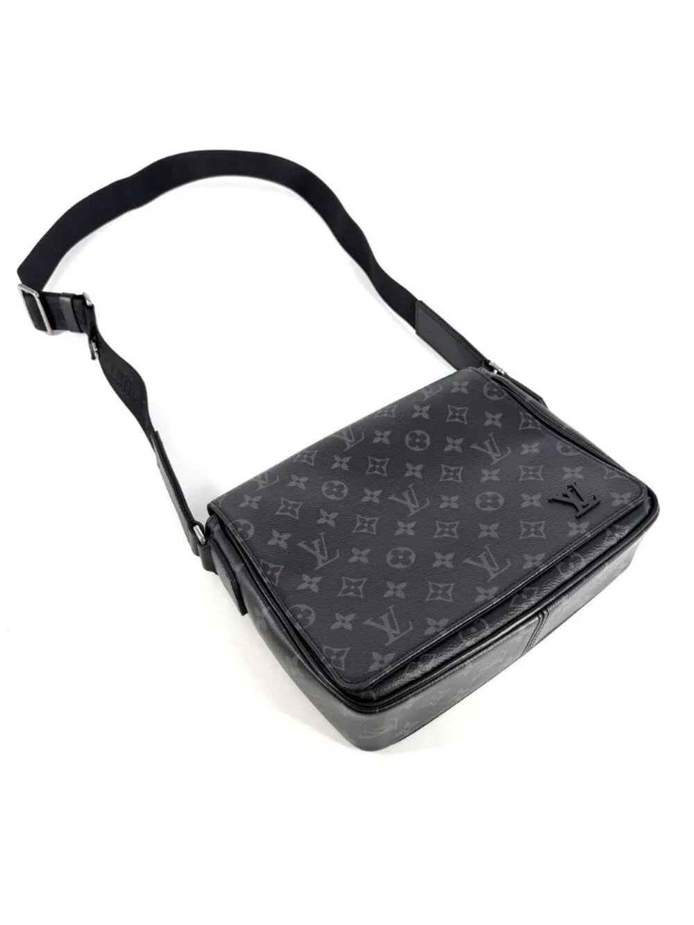 Louis Vuitton Shoulder Bag Monogram Eclipse District PM Messenger Bag